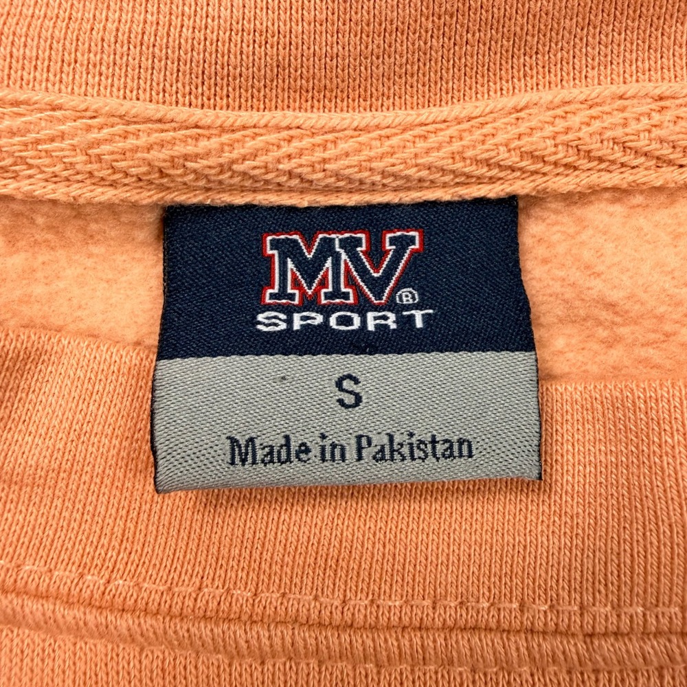 MV‎ Sport Auburn Sweatshirt Womens S Peach Excellent Script Logo Crewneck NCAA - Picture 7 of 9